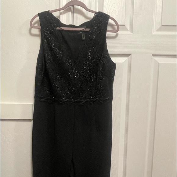 Adrianna Papell Black Sleeveless Jumpsuit - Picture 2 of 8